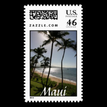 Maui Beach Postage Stamp by skphotos Maui Beach Postage Stamp