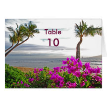 Maui Beach Table Card