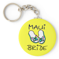 Maui Bride Wedding Favors Key Chain