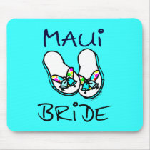 Maui Bride Wedding Mouse Pads