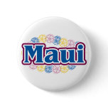 Maui flowers buttons