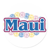 Maui flowers stickers by bbdesignsco Maui flowers stickers