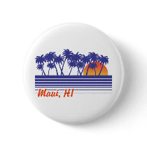 Maui Hawaii Pinback Buttons