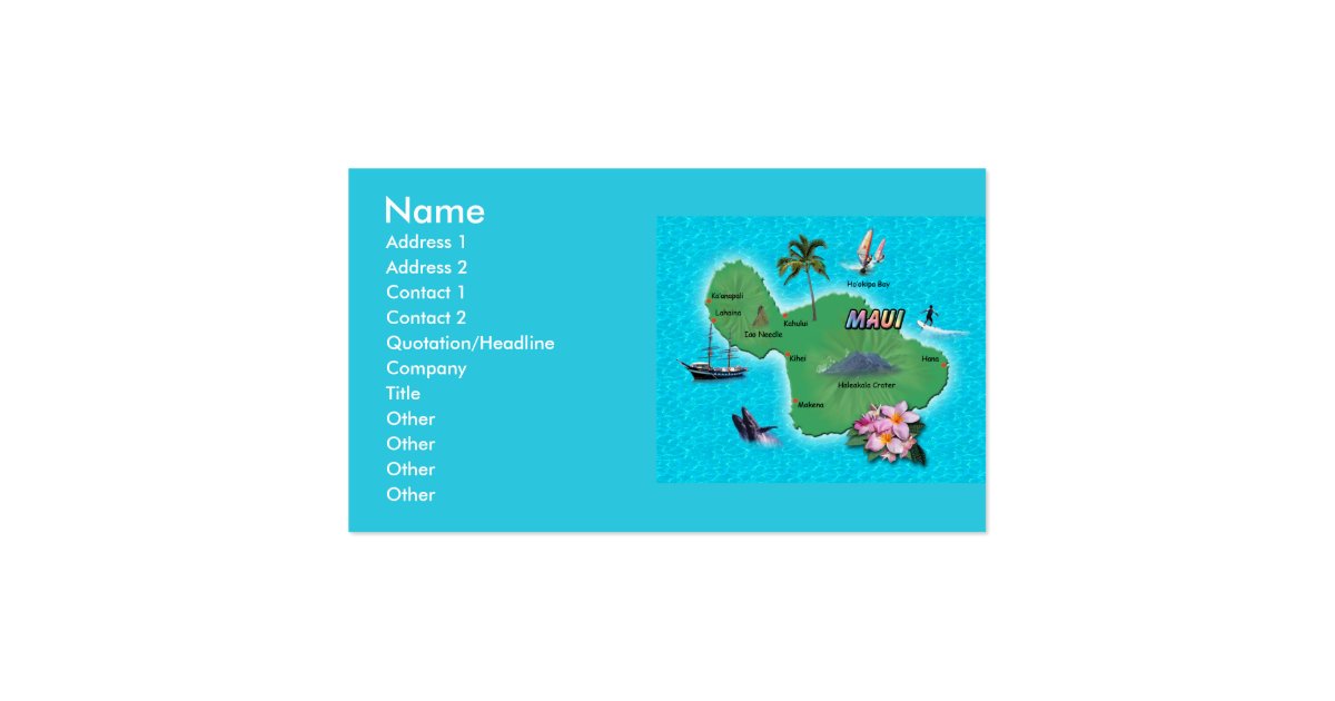 business card map