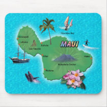 Maui Map Mouse Mats