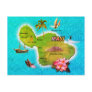 Maui Map Postcard