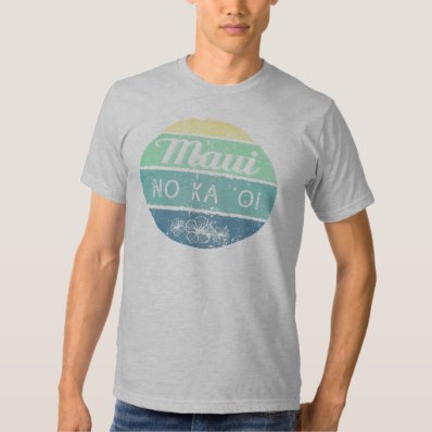 Maui No Ka Oi Vintage Typography T-shirt