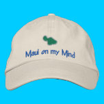 MAUI  on my mind embroidered hats