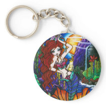 Maui Princess Fairy Mermaid Cockatoo Fantasy Key Chain