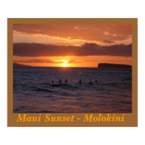 Maui Sunset at Little Beach posters by MarcAlan Maui Sunset at Little Beach posters