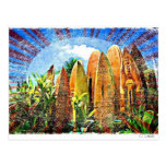 Maui Surfboard fence Post Card