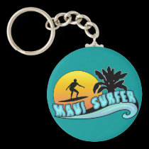 Maui Surfer keychains