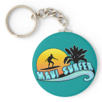 Maui Surfer Keychains