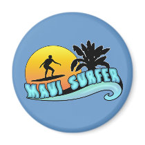 Maui Surfer Magnets