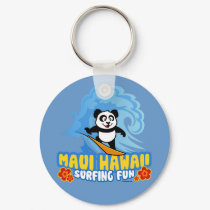 Maui Surfing Panda keychains