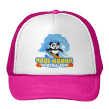 Maui Surfing Panda Mesh Hat