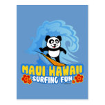 Maui Surfing Panda Post Cards