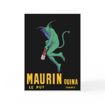 Maurin Quina - Cappiello 1906 - Absinthe Apertif Greeting Card