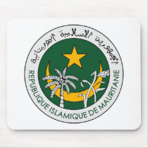 Mauritania Coat of Arms Mousepad by FlagTshirts Mauritania Coat of Arms Mousepad
