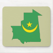 Mauritania flag map mousepads by FlagStore Mauritania flag map mousepads