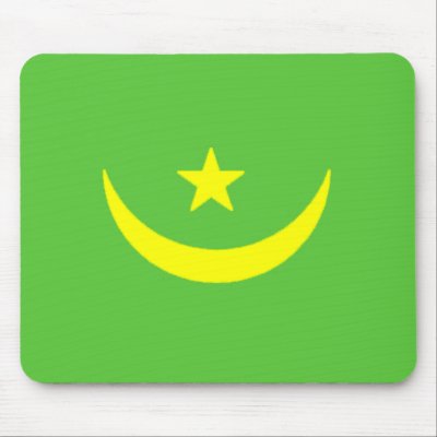 Mauritania Flag Mousepad by jacinto888