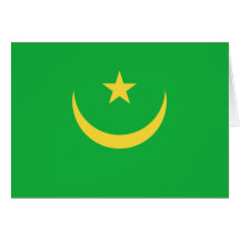 Mauritania Flag Notecard