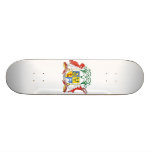 Mauritius Coat Of Arms Skateboard