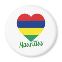 Mauritius Flag Heart magnets by Vexillophile Mauritius Flag Heart magnets