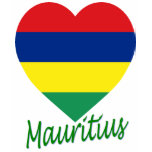 Mauritius Flag Heart Tshirt