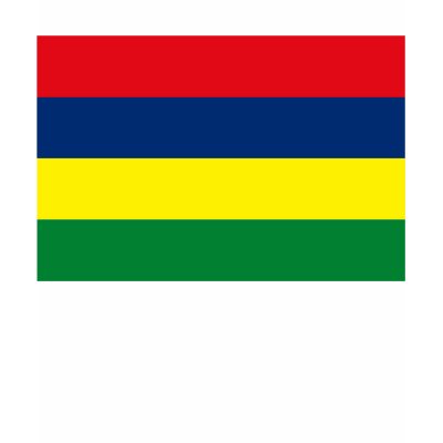 Mauritius Flag T-shirt by FlagTshirts