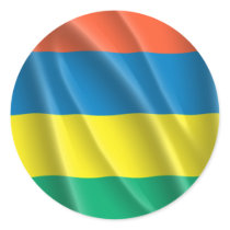 MAURITIUS ROUND STICKERS