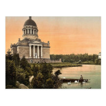 Mausoleum, Anhalt, Germany vintage Photochrom Post Cards