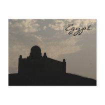 mausoleum silhouette postcards