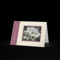 Mauve and Blossoms Birthday Card by jereeb Mauve and Blossoms Birthday Card