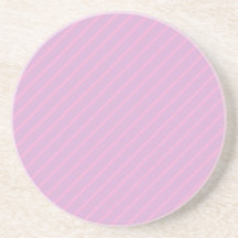 Mauve and Pink Diagonal Striped Pattern. Drink Coaster
