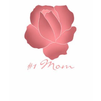 Mauve art rose #1 Mom Mother's Day zazzle_shirt