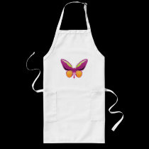Mauve Butterfly aprons