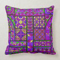 MAUVE CATHEDRAL PILLOW BY ARA ARTIST
