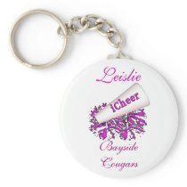 Mauve Cheerleader KeyChain