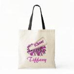 Mauve Custom Cheerleader Tote Bag