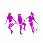 Mauve Female Soccer Skills Tee Shirt
