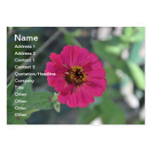Mauve flower business card