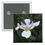 MAUVE IRIS FLOWER BADGE BUTTONS