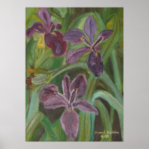 Mauve LA  Iris Poster