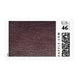 Mauve leather texture postage stamps