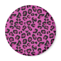 Mauve Lilac & Black Leopard magnets