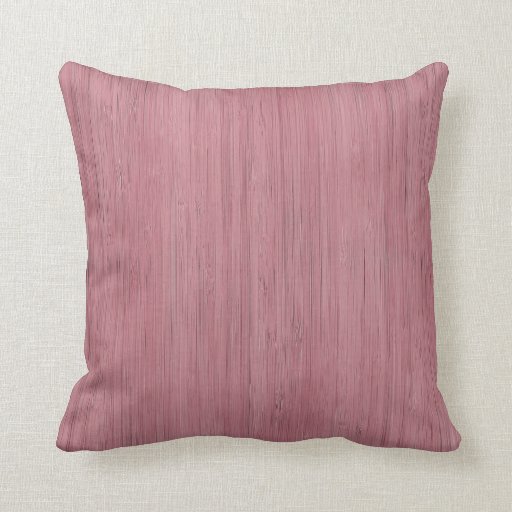 Mauve Purple Bamboo Wood Grain Look Throw Pillow Zazzle
