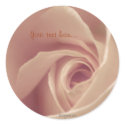 Mauve Rose Wedding Seals stickers