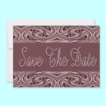 mauve save the date invitations