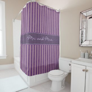 Mauve Stripes with Lavender and Plum